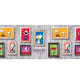Tappeto antiscivolo fantasia Snoopy quadro