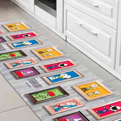 Tappeto antiscivolo fantasia Snoopy quadro