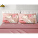Completo lenzuola in cotone rosa Gladis