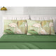 Completo lenzuola in cotone verde Gladis