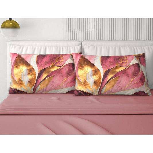 Completo lenzuola in cotone rosa Mary