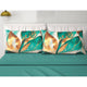 Completo lenzuola in cotone verde Mary