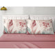 Completo lenzuola in cotone rosa Sole