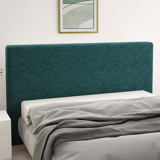 Copritestata elasticizzata Miù con foglie verde scuro