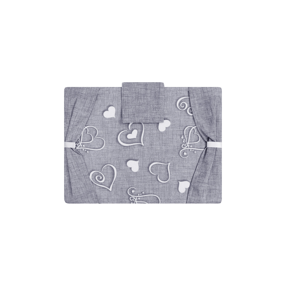 Set coprifuochi e copriforno con cuori grigio
