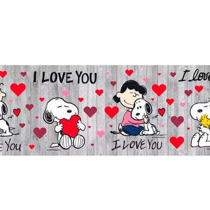 Tappeto antiscivolo fantasia Snoopy love
