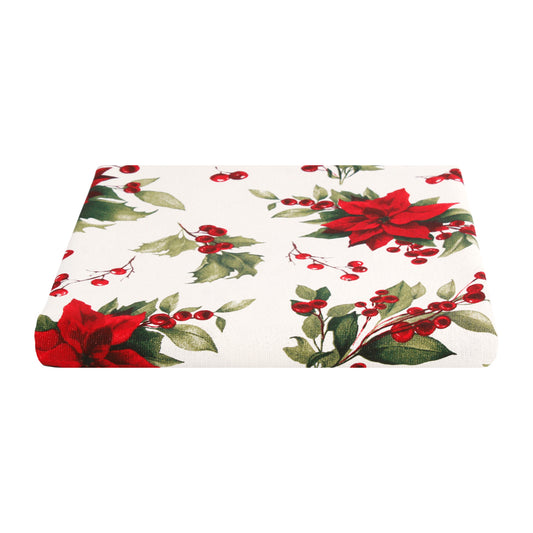 Telo arredo gran foulard natalizio con fili oro