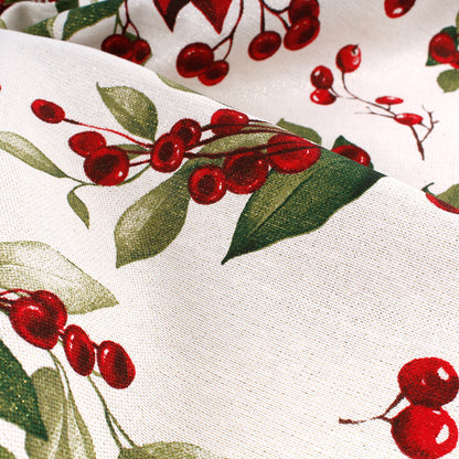 Tovaglia cotone natalizio con fili laminati