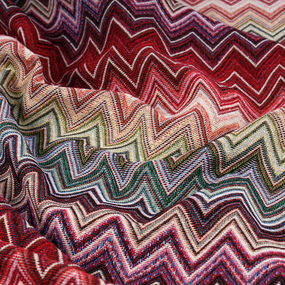 Tessuto gobelin zigzag colorato