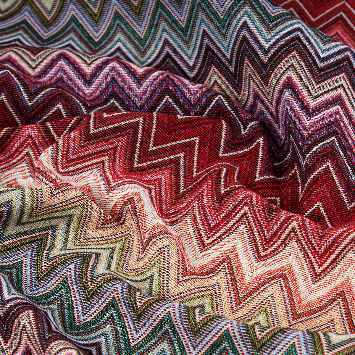 Tessuto gobelin zigzag colorato