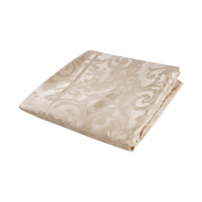 Tessuto raso ghirigori beige