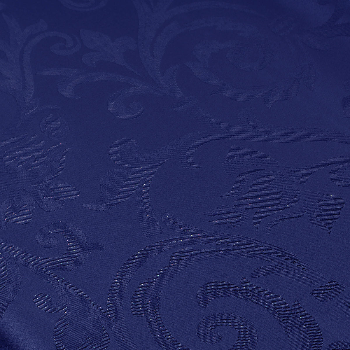 Tessuto raso ghirigori blu