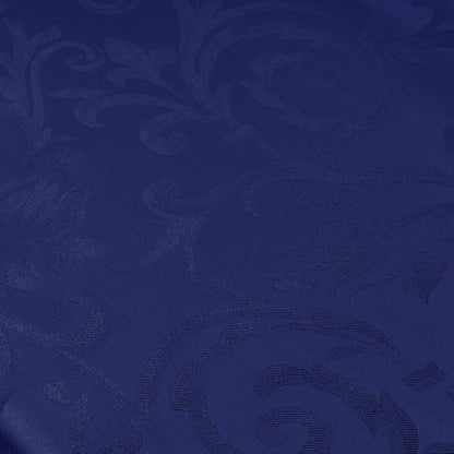 Tessuto raso ghirigori blu