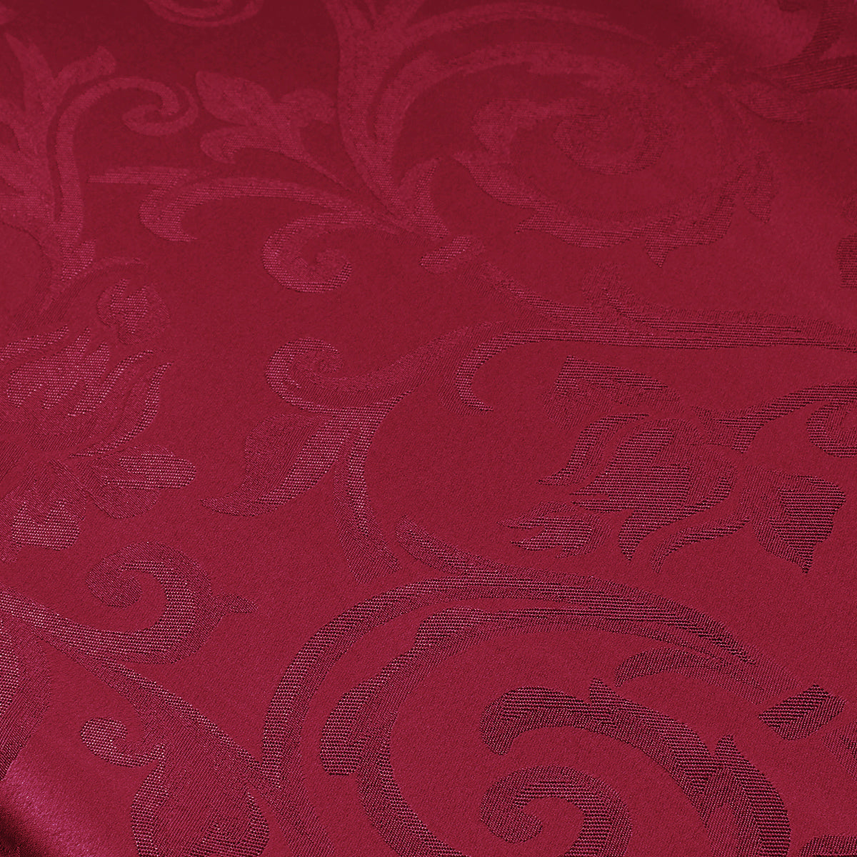 Tessuto raso ghirigori bordeaux