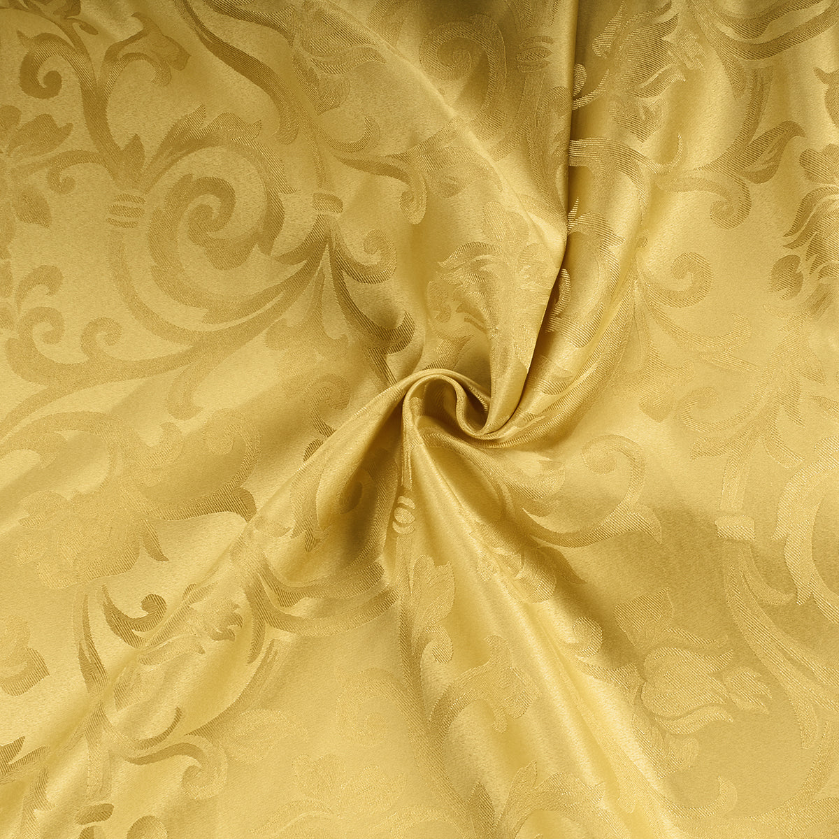 Tessuto raso ghirigori oro