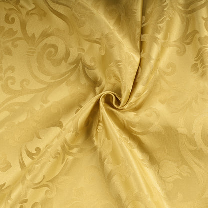 Tessuto raso ghirigori oro
