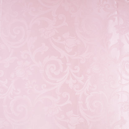 Tessuto raso ghirigori rosa