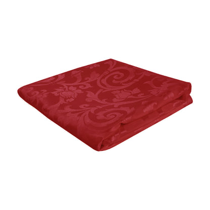 Tessuto raso ghirigori rosso