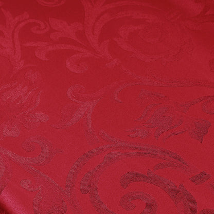 Tessuto raso ghirigori rosso