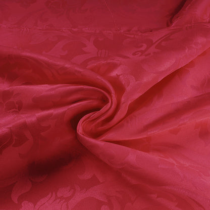 Tessuto raso ghirigori rosso