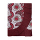 Tovaglia plastificata con riccio fantasia bordeaux - CERCHI