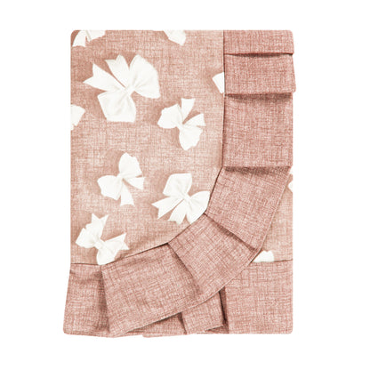 Tovaglia plastificata con riccio fantasia rosa - FIOCCHETTI