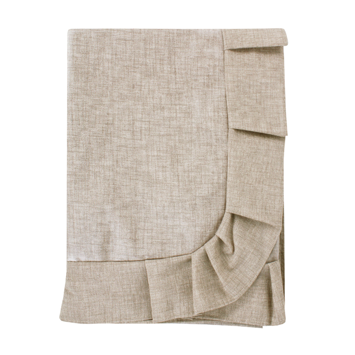 Tovaglia plastificata con riccio beige - TINTA UNITA