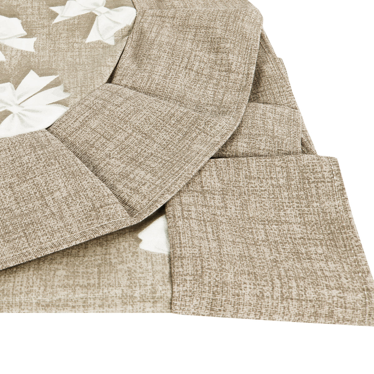 Tovaglia plastificata con riccio fantasia beige - FIOCCHETTI