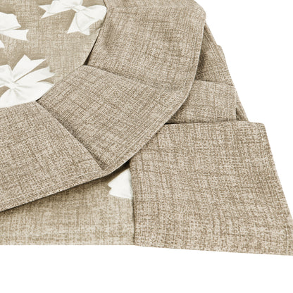 Tovaglia plastificata con riccio fantasia beige - FIOCCHETTI