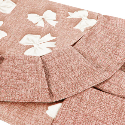 Tovaglia plastificata con riccio fantasia rosa - FIOCCHETTI