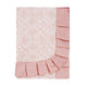 Tovaglia plastificata con riccio fantasia rosa - MERLETTO