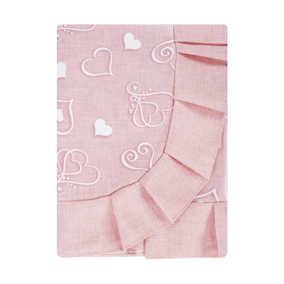 Tovaglia plastificata con riccio cuori rosa - PARIS
