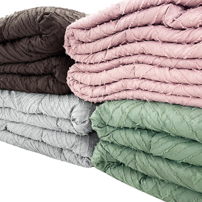 Piumone con rombi embossed verde - NESSY