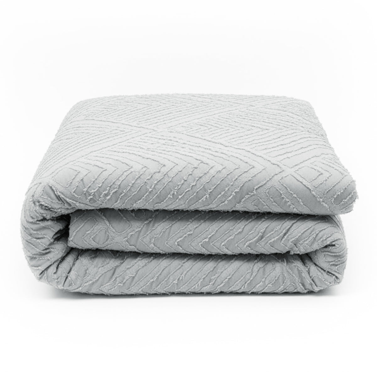 Piumone con rombi embossed grigio chiaro - NESSY