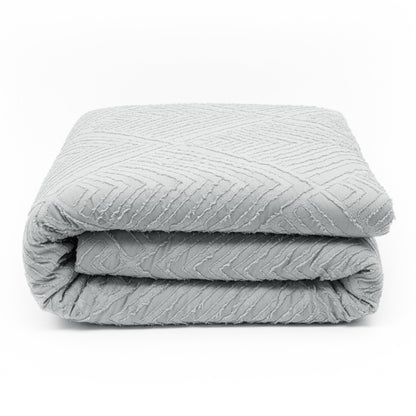 Piumone con rombi embossed grigio chiaro - NESSY