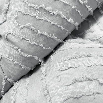 Piumone con rombi embossed grigio chiaro - NESSY