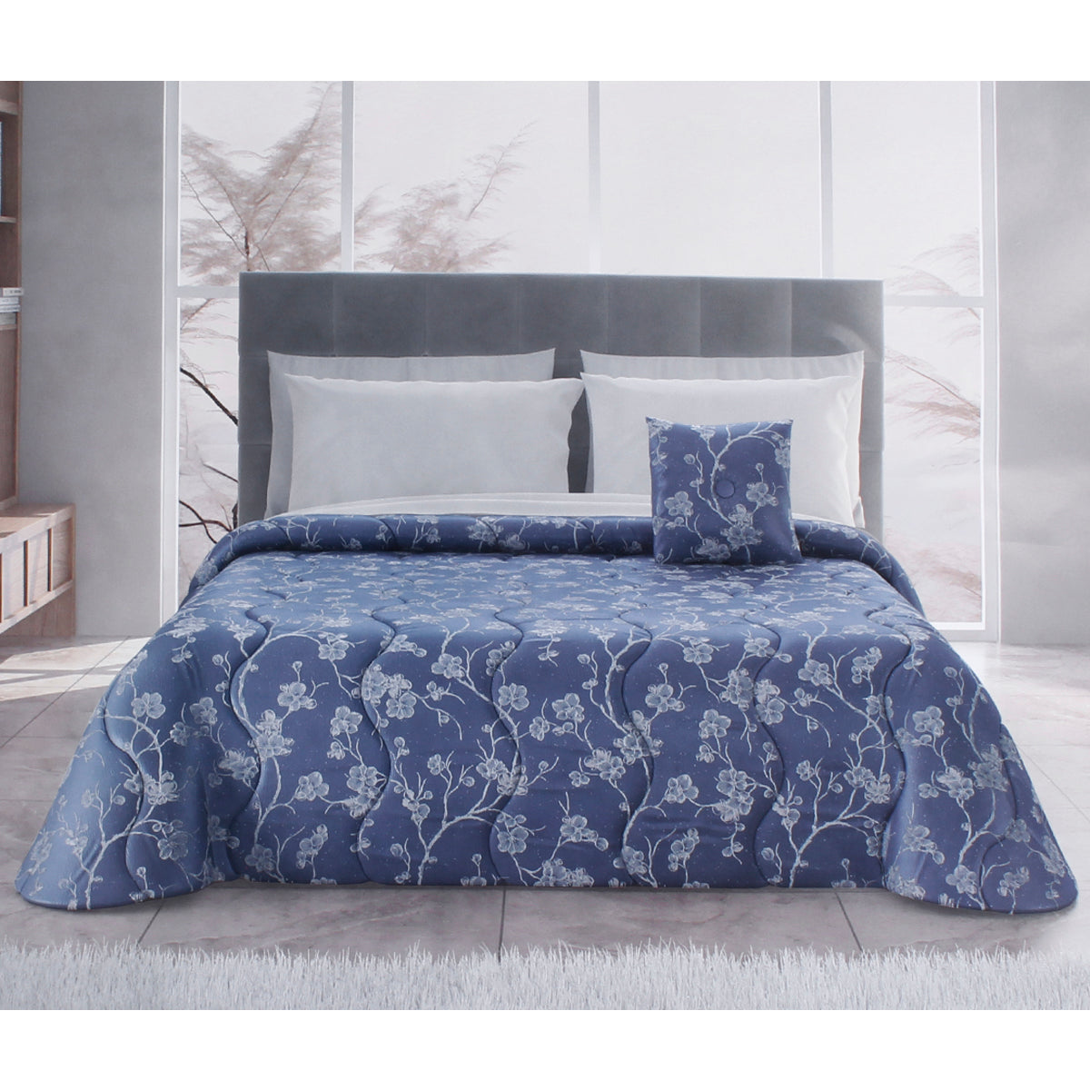Piumone in raso con cuscino arredo - RAMAGE