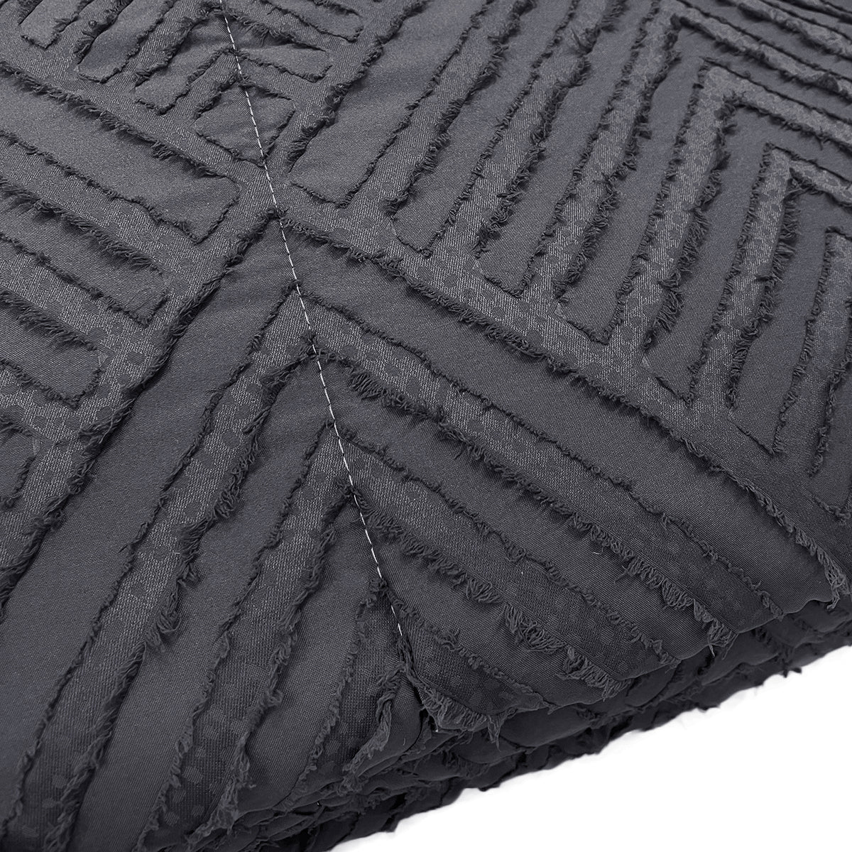 Piumone con rombi embossed grigio scuro - NESSY