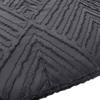 Piumone con rombi embossed grigio scuro - NESSY