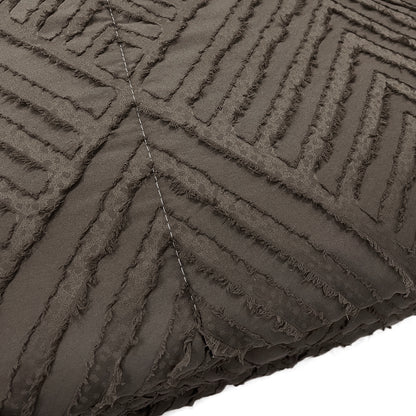 Piumone con rombi embossed marrone - NESSY