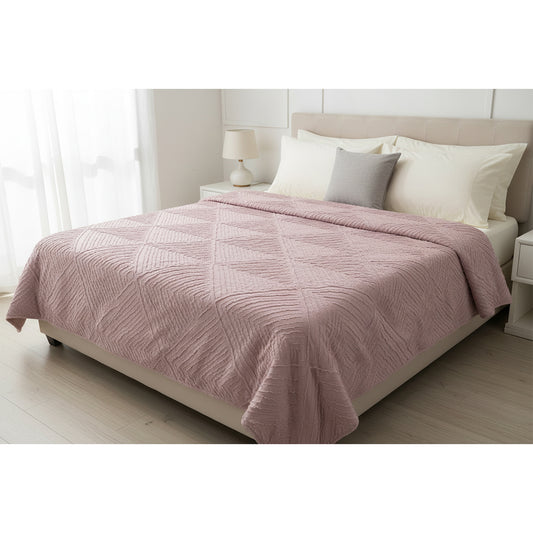 Piumone con rombi embossed rosa - NESSY
