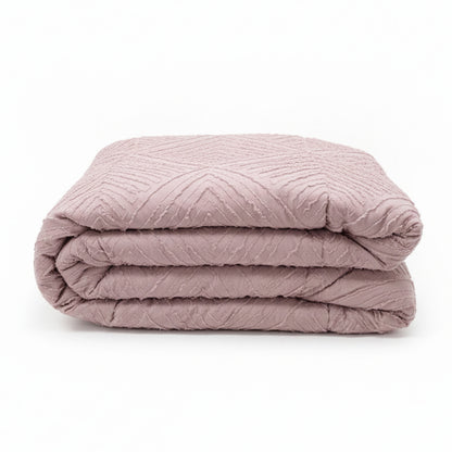 Piumone con rombi embossed rosa - NESSY