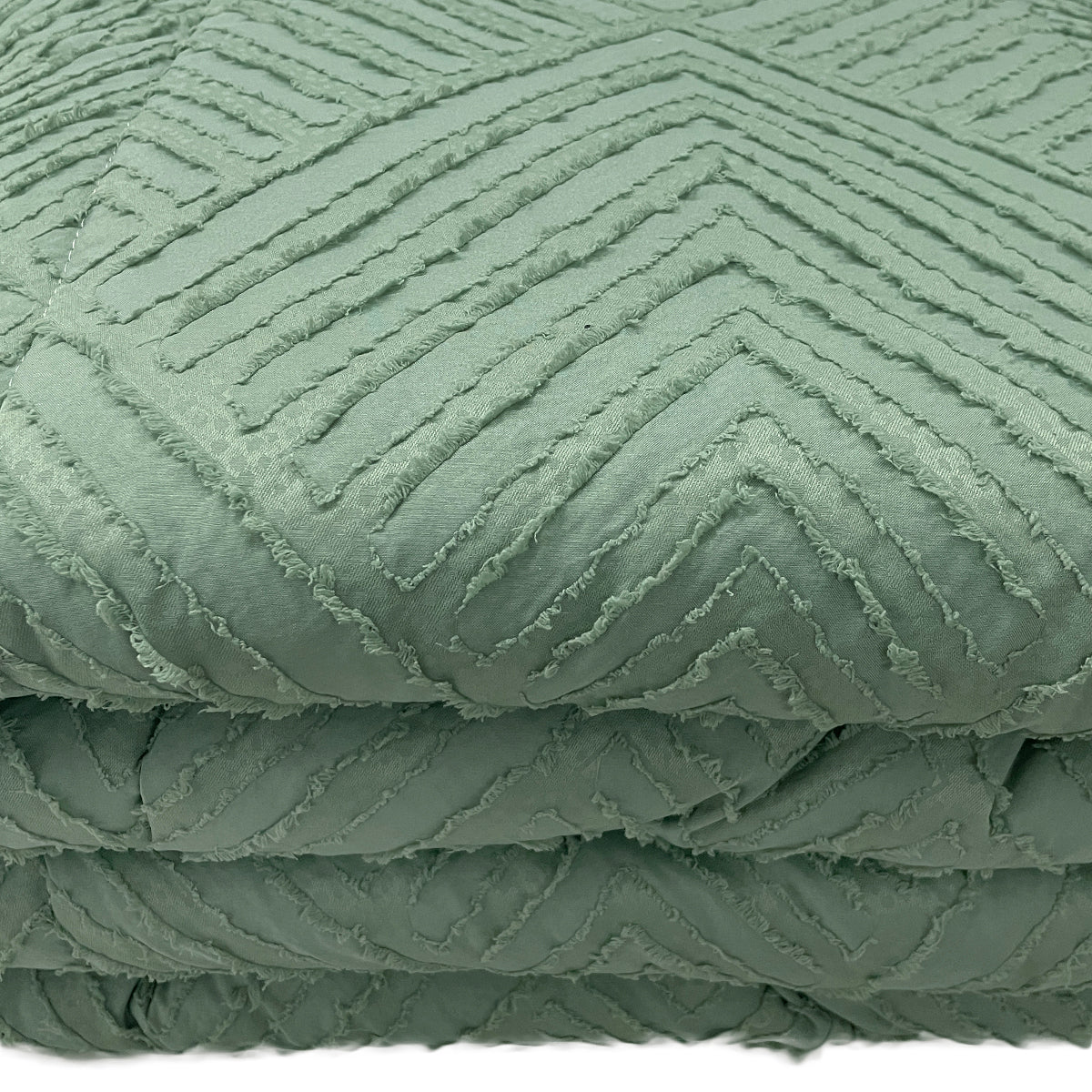 Piumone con rombi embossed verde - NESSY