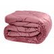 Piumone in velluto tinta unita rosa