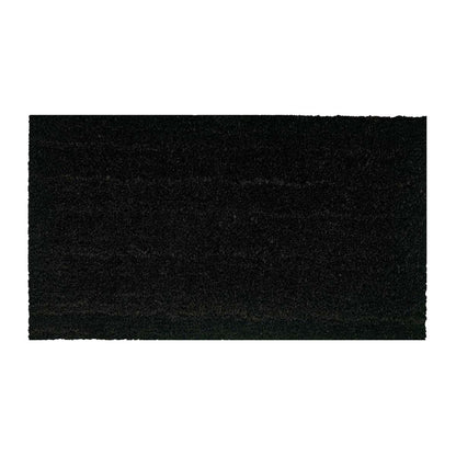 Zerbino in cocco antiscivolo tinta unita nero