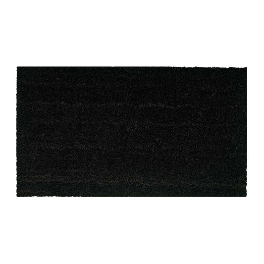 Zerbino in cocco antiscivolo tinta unita nero