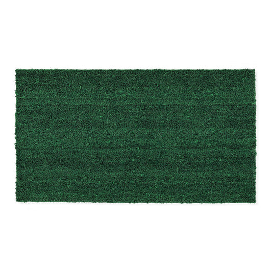 Zerbino in cocco antiscivolo tinta unita verde