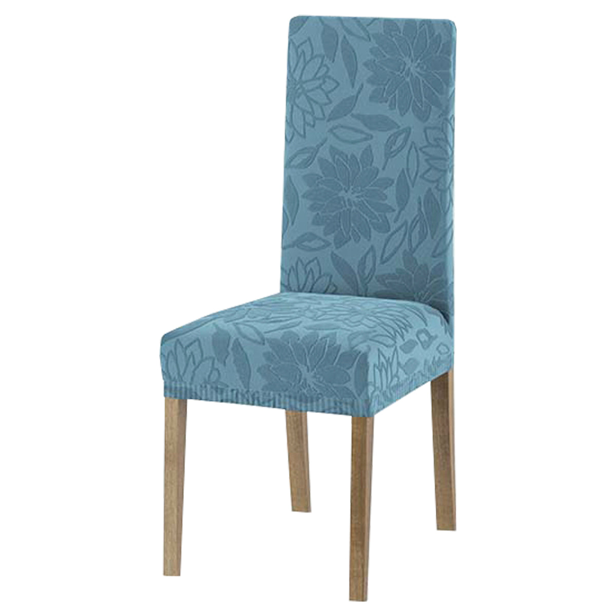 Coppia coprisedie elasticizzato floreale Boutique azzurro