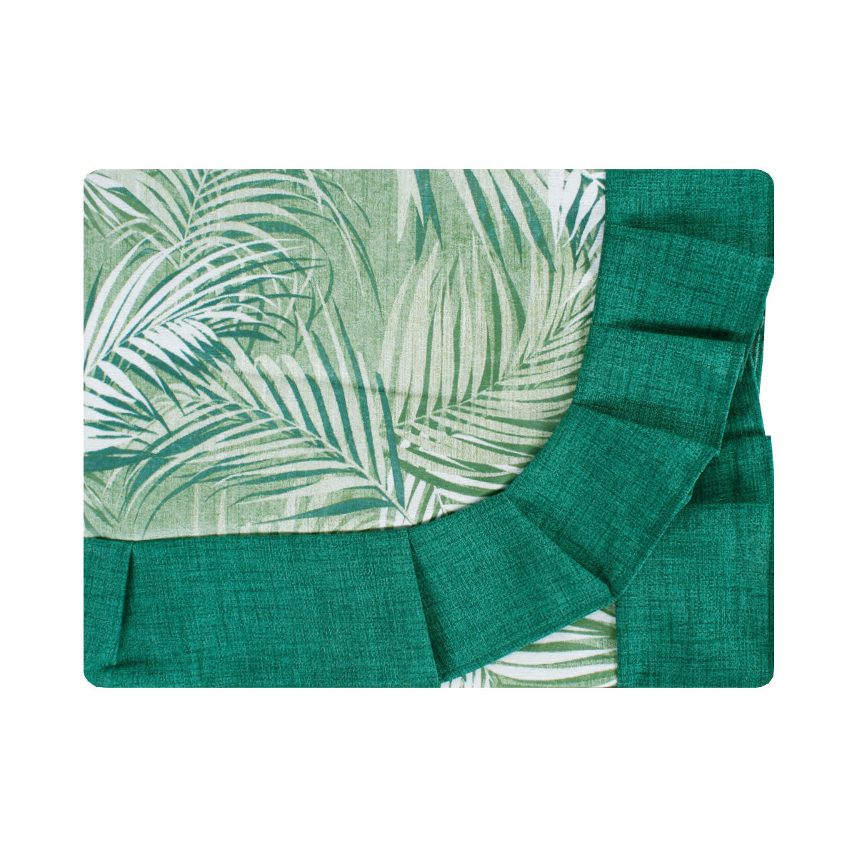 Tovaglia plastificata con riccio palme verde - ASIA