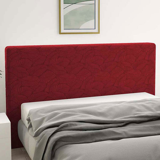 Copritestata elasticizzata Miù con foglie bordeaux
